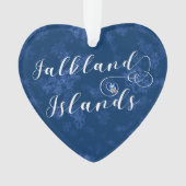 Heart Falklandeilanden vlag, Falklandeilanden Ornament (voorkant)