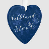 Heart Falklandeilanden vlag, Falklandeilanden Ornament (voorkant)