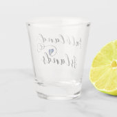 Heart Falklandeilanden vlag, Falklandeilanden Shot Glas (Achterkant)