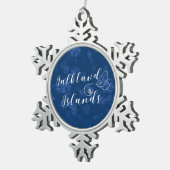 Heart Falklandeilanden vlag, Falklandeilanden Tin Sneeuwvlok Ornament (Rechts)