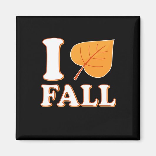 Heart Fall It’s Fall Y’all Creative Casual Magneet (Voorkant)