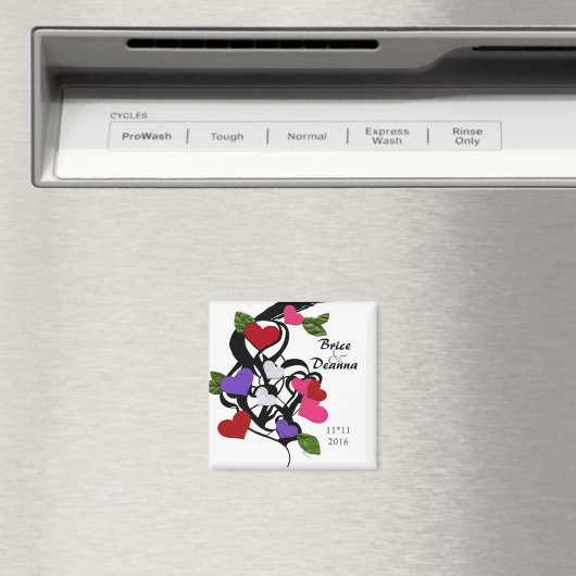 Heart Felt sparen de datum Magneet (Insitu (Vaatwasser))