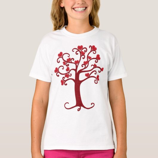 Heart Felt Tree | VALENTIJN | Kunst van Cherie T-shirt (Voorkant)