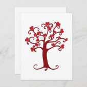 Heart Felt Tree | VALENTIJN | ROMANCE | Opmerking  Notitiekaartje (Voorkant / Achterkant)