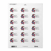 Heart Felt Weddenschap Adresetiketten Etiket (Full Sheet)