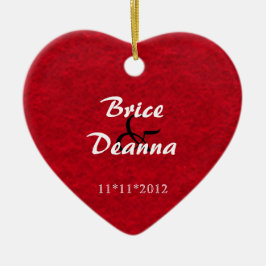 Heart Felt Wedding Favor Ornament