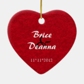 Heart Felt Wedding Favor Ornament (Achterkant)