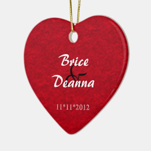 Heart Felt Wedding Favor Ornament (Links)