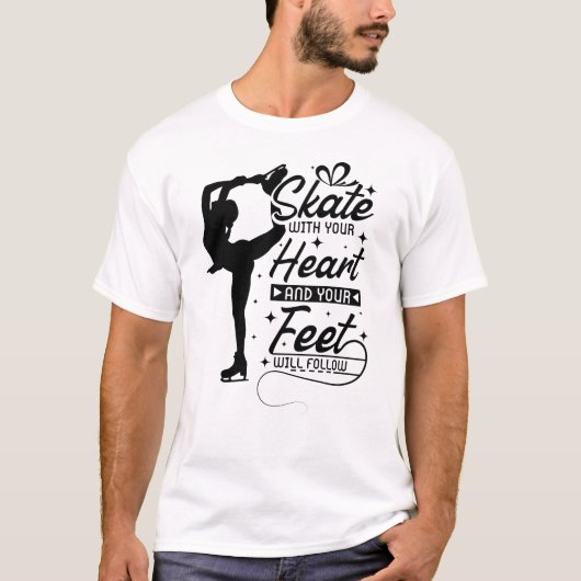 Heart Figuur Skating T-shirt (Voorkant)