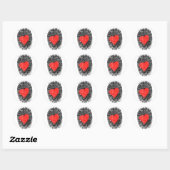 Heart Fingerprint Love Sticker (Vel)