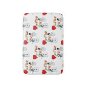 Heart Fire Sneeuwman Douche mat badkamer (Voorkant Verticaal)
