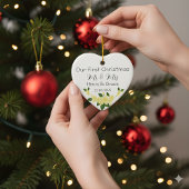 Heart First Christmas Ornament | Newlywed Photo 