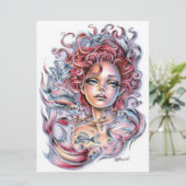 Heart Fish Pisces Ocean Zee Art Kaart (Staand voorkant)