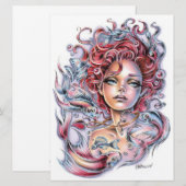 Heart Fish Pisces Ocean Zee Art Kaart (Voorkant / Achterkant)