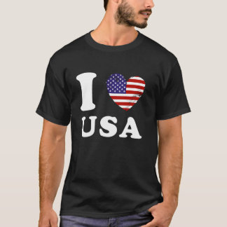 Heart Flag Verenigde Staten T-shirt