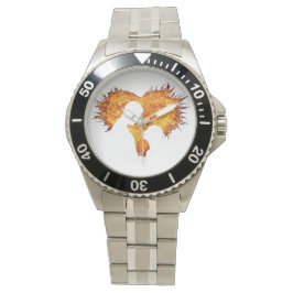 Heart flame men’s watch  horloge