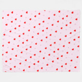 Heart Fleece Blanket (Voorkant (Horizontaal))