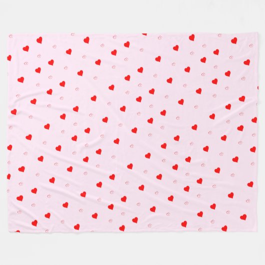 Heart Fleece Blanket (Voorkant (Horizontaal))
