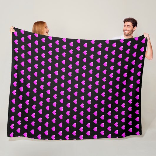 Heart Fleece Blanket - Aangepaste kleuren Deken (In situ)