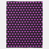 Heart Fleece Blanket - Aangepaste kleuren Deken (Voorkant)