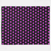 Heart Fleece Blanket - Aangepaste kleuren Deken (Voorkant (Horizontaal))