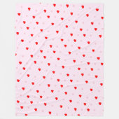 Heart Fleece Blanket Deken (Voorkant)
