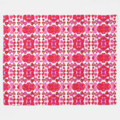 Heart Fleece Blanket Deken (Voorkant (Horizontaal))