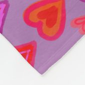 Heart Fleece Blanket Deken (Hoek)