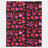 Heart Fleece Blanket Deken (Voorkant)