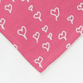 Heart Fleece Blanket Deken (Hoek)