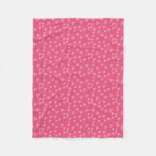 Heart Fleece Blanket Deken