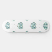 Heart Floral Pattern Persoonlijk Skateboard (Horizontaal)