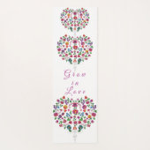 Heart Floral Pattern Yogamat (Achterkant)