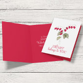 Heart Floral Valentijnsdag Cute Personalized Feestdagen Kaart