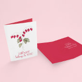 Heart Floral Valentijnsdag Cute Personalized Feestdagen Kaart