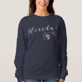 Heart Florida Sweatshirt, Floridian, Miami Trui (Voorkant)