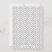 Heart Flourish Lijst Valentijnsdag Kaart - zwart (Achterkant)