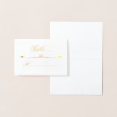 Heart Flourish Wedding Folie Place Card Folie Kaarten (Display)