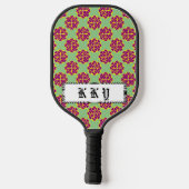 Heart Flowers door Kenneth Yoncich Pickleball Paddle (Achterkant)