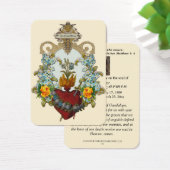 Heart Flowers Guadalupe Mexico Funeral Visitekaartje (Bureau)