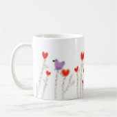 "Heart Flowers" koffie mok (Links)