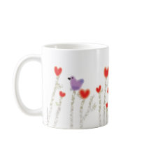 "Heart Flowers" koffie mok