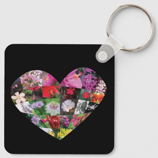 Heart_Flowers Sleutelhanger (Achterkant)