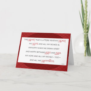 Heart Flutters Kiss Joyce Literary Valentijn Feestdagen Kaart