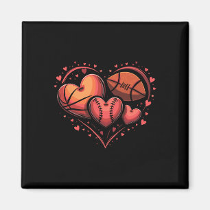 Heart Footll Sketll Verkoop Valentijn's Day Fun Magneet