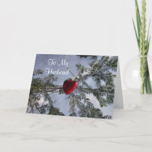 Heart for Husband's Valentijn Greeting Holiday Car Feestdagen Kaart