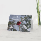 Heart for Husband's Valentijn Greeting Holiday Car Feestdagen Kaart (Voorkant)