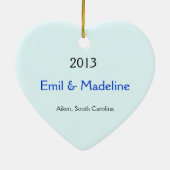 HEART FORED CHRISTMAS ORNAMENT (Achterkant)