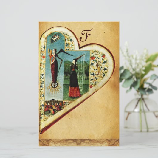 HEART FORTUNE EN LIEFT VAN ALLEGAIRE Valentijnsdag Briefpapier (Staand voorkant)