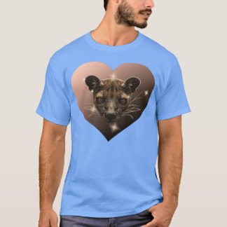Heart fossa gezicht schattig design schattig meisj t-shirt